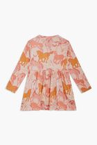 Long Sleeve Horse Print Dress