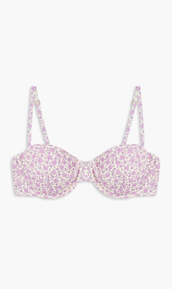PRINTED UNDERWIRE BIKINI TOP