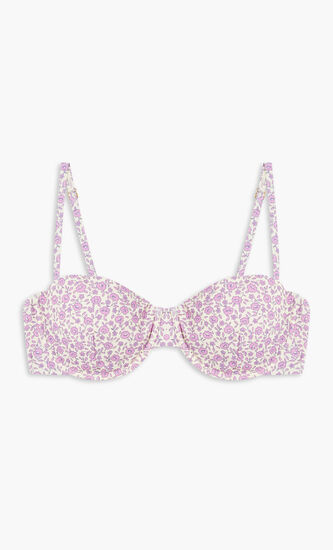 PRINTED UNDERWIRE BIKINI TOP