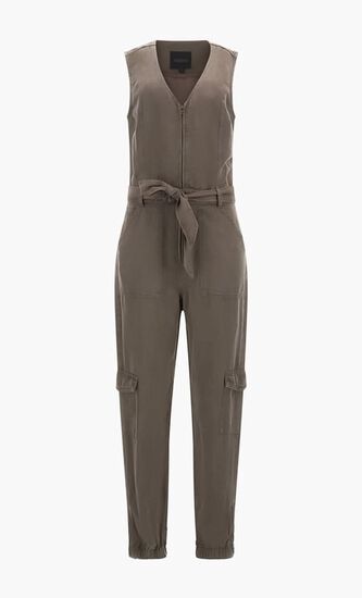 Belted Skinny Jumpsuit