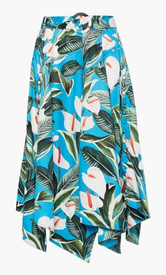 Anthurium Garden Midi Skirt