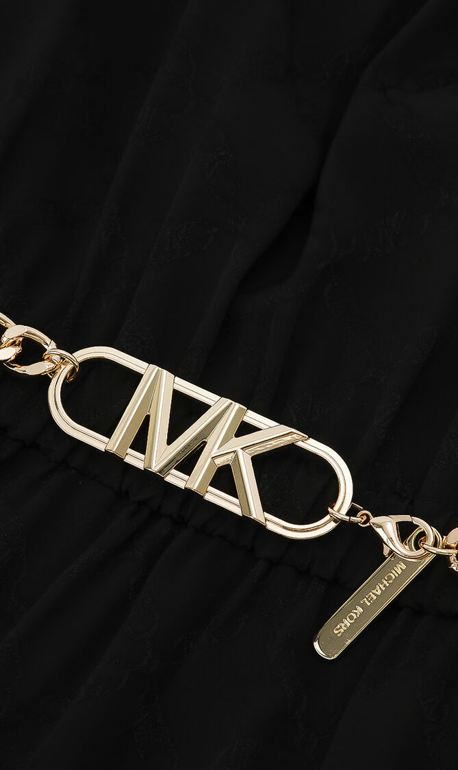 Logo Jacquard Kaftan Dress