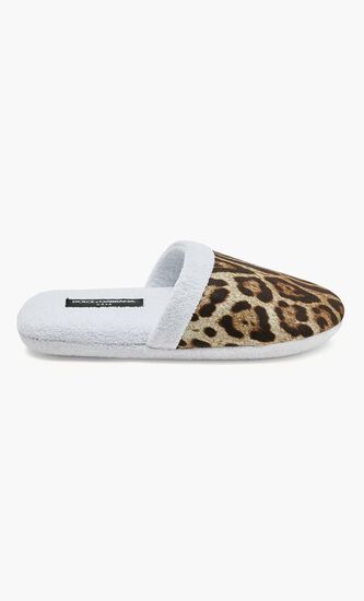 Leopard Cotton Terry Slippers