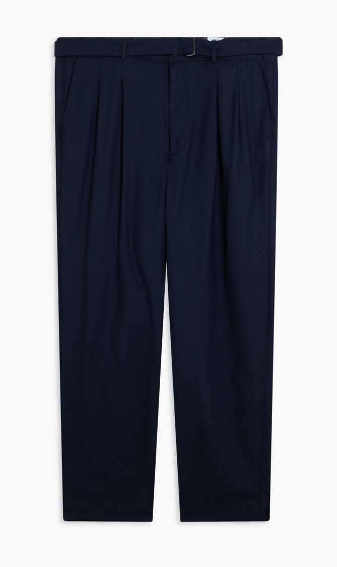 FLANNEL BELTED TROUSER