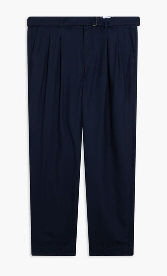 FLANNEL BELTED TROUSER