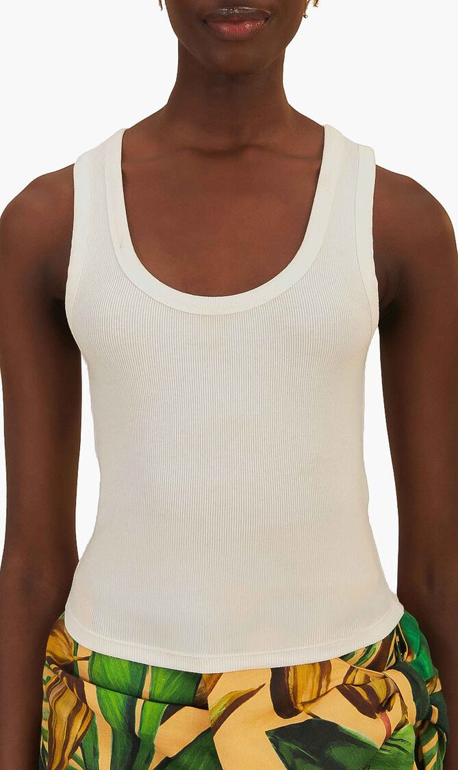 Banana Embroidered Tank Top