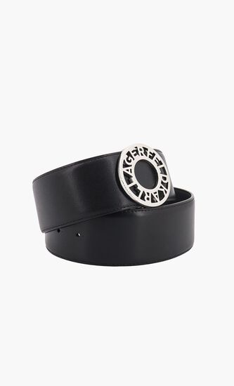 Disk Logo Buckled Belt