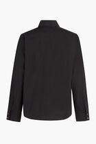 SCALLOPED POPLIN BOW BLOUSE