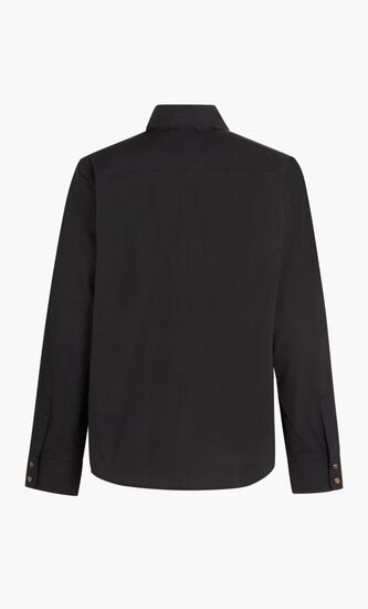 SCALLOPED POPLIN BOW BLOUSE