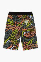 Black Multi Logo Active Shorts