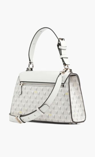 G Wave Top Handle Flap Handbag