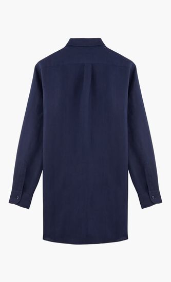 FRAGANCE SU24 ROBE CHEMISE BLEU MARINE