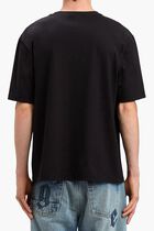 BURNING OASI SLIM TEE BLACK MULTICOLOR