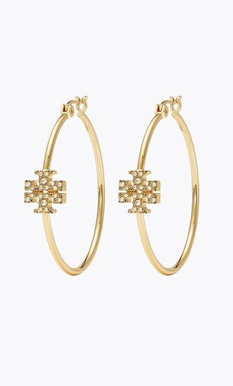 Eleanor Pave Hoop Earring