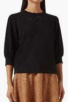 ORCHID EMBROIDERY SWEATSHIRT