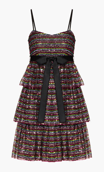 Sequin Embroidered Dress