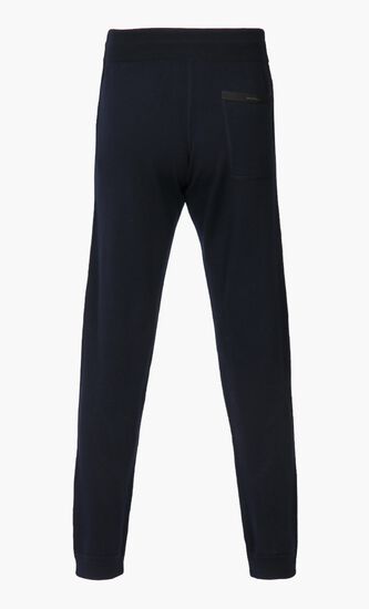 Leather Details Track Pants