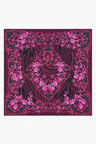 FOULARD 90X90 ORCHIDS-PRINT BIO SET TWILL CONO ART