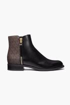 Britt Signature Logo Trim Ankle Boots