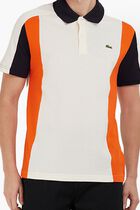 Cotton Pique Colourblock Polo Shirt