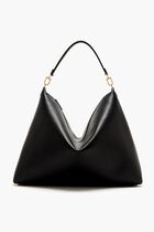 GRAINY LEATHER SCOOP TOTE