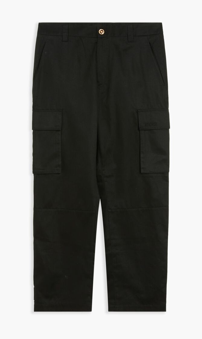 PANTS CARGO POCKET STRAIGHT CTTN SOLID