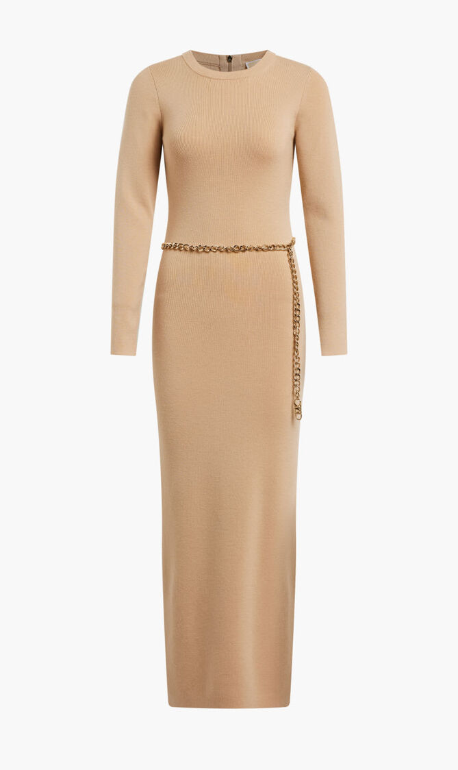 MERINO BELT SLIT LS DRS