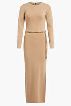 MERINO BELT SLIT LS DRS