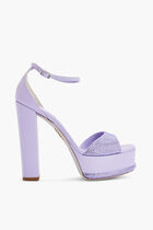 Satin Platform Heels