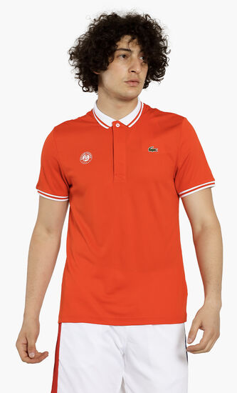 Lacoste SPORT Roland Garros Breathable Pique Polo Shirt