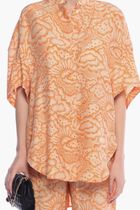 Silk blouse with print