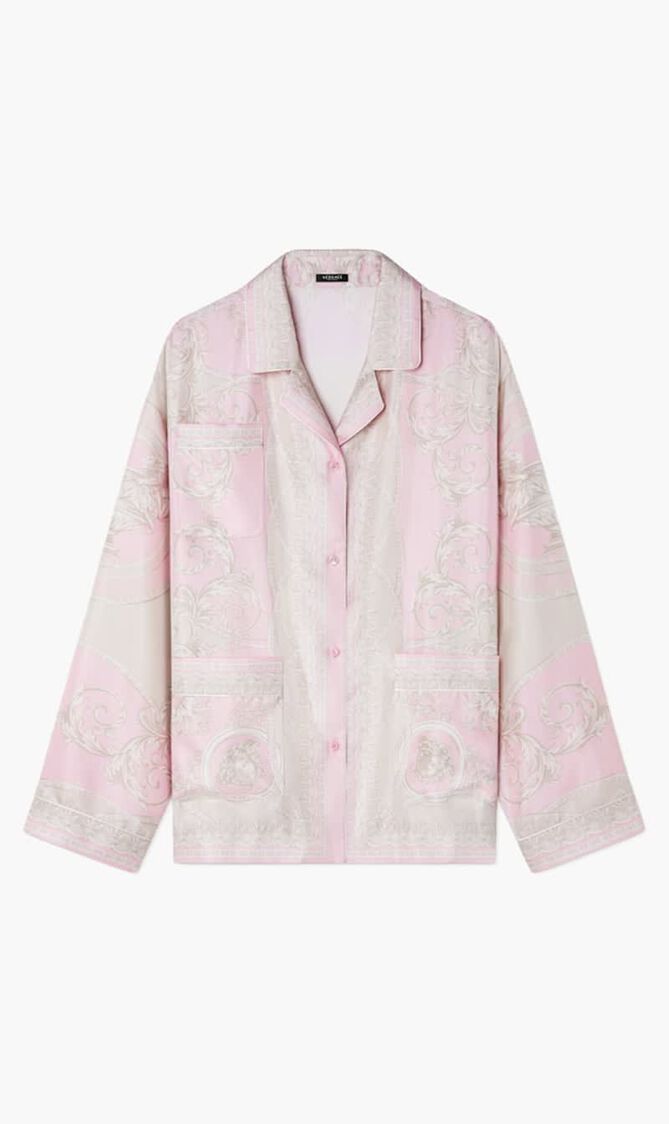 INFORMAL SHIRT COUPE DES DIEUX BAROCCO FOULARD ON RESPONSIBLE SILK TWILL