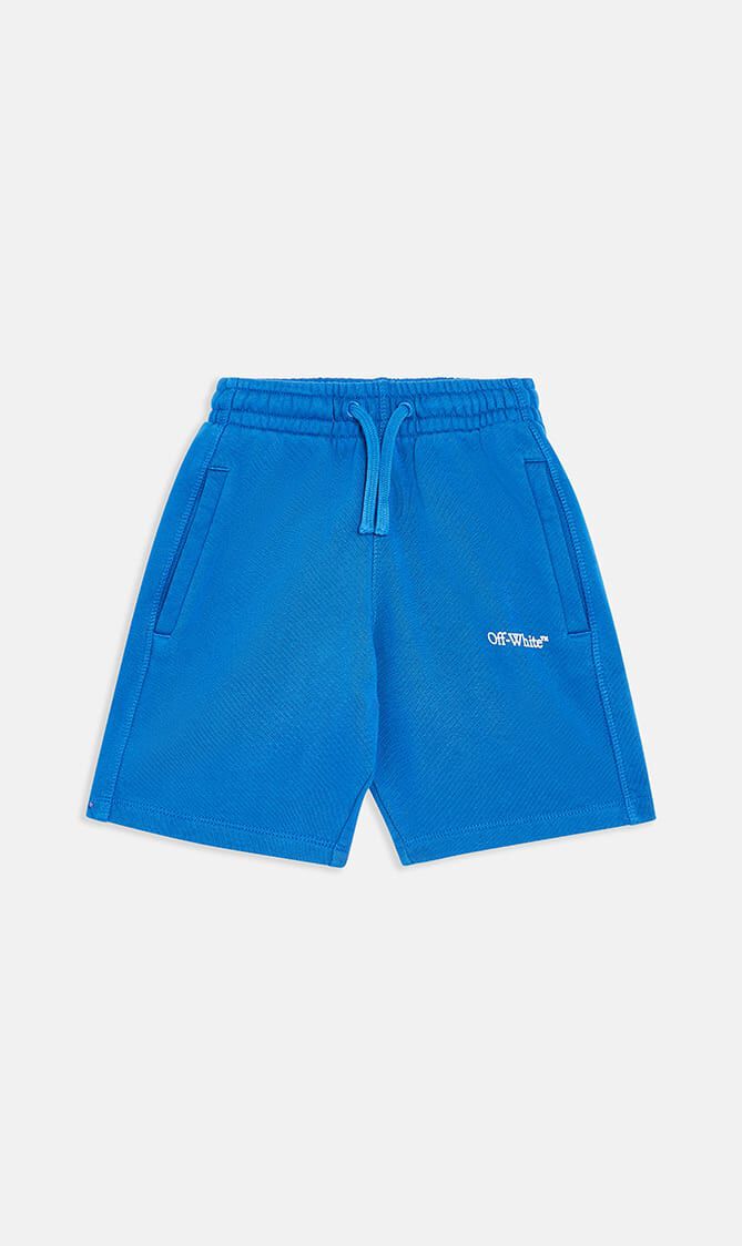 BOOKISH SWEATSHORT BLUE WHITE