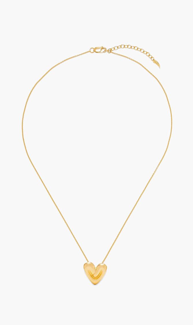 Puffy Heart Pendant Necklace