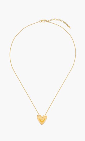 Puffy Heart Pendant Necklace