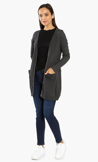 Cotton Heather Cardigan