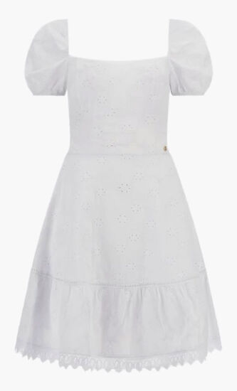Eyelets Midi Dress