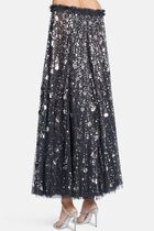 SHOOTING STARS CAPE ANKLE GOWN