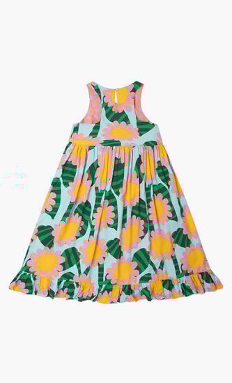 Sleeveless Flower Dress
