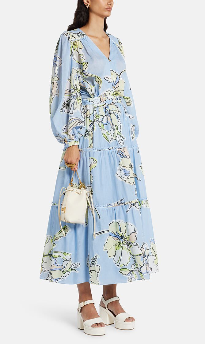 ROMANTICA VOILE MIDI SKIRT