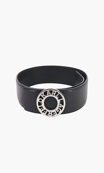 Disk Logo Buckled Belt