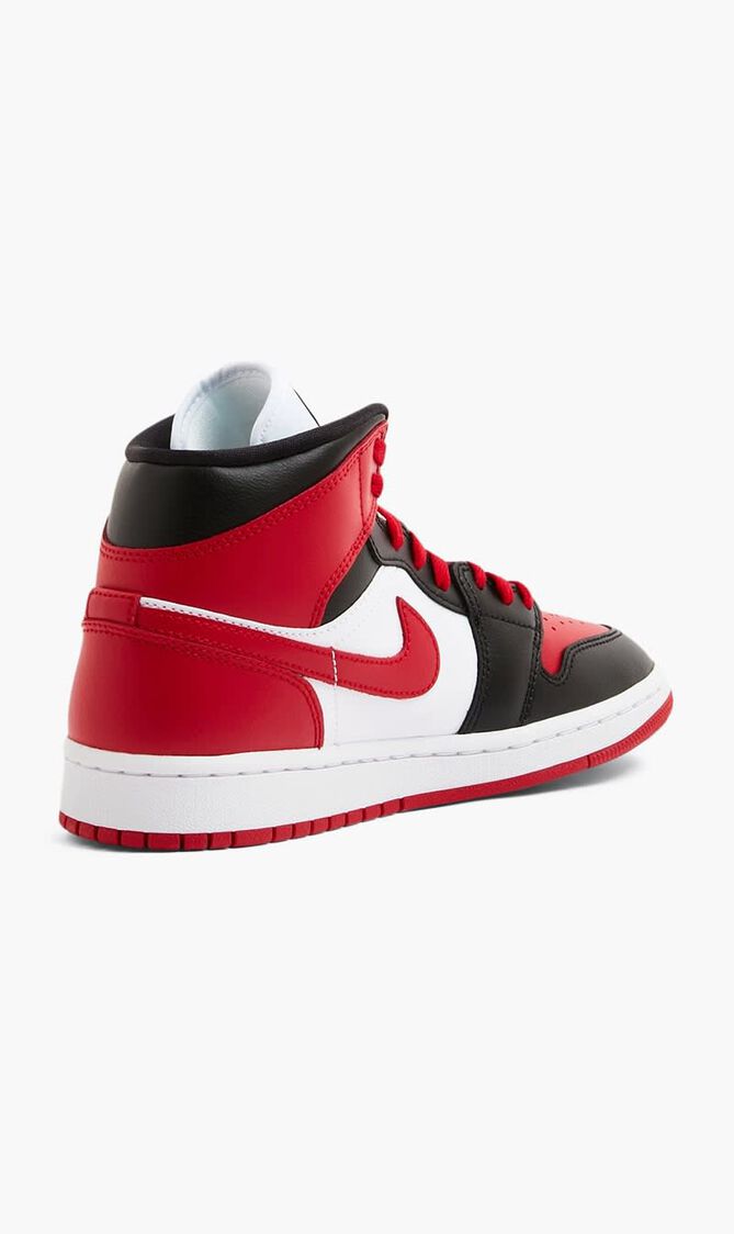 Air Jordan 1 Mid Alternate Bred Toe Sneakers