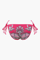 BIKINI BOTTOM STRING AO FUSCHIA BAROQUE PRINT