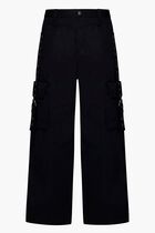 BUCKLES COT CARGO PANT BLACK NO COLOR