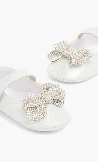 Crystal Bow Ballerinas