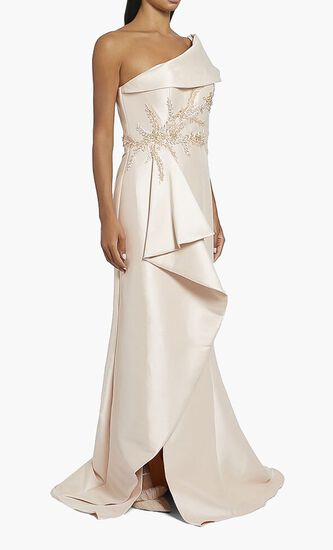 Asymmetrical Embellished Gown
