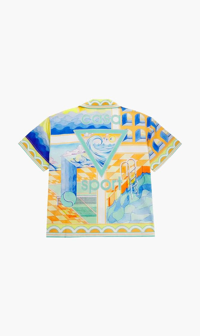 SHORT SLEEVE CUBAN COLLAR SHIRT