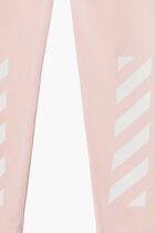 BOOKISH DIAG LEGGINGS PINK WHITE