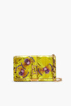 WALLET ON CHAIN GRECA GODDESS PYTHON METALLIC EMB EXCL
