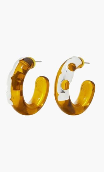 Resin Hoop Earrings